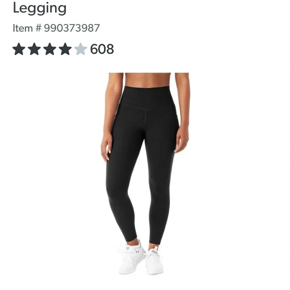 EUC Members Mark High Rise Ankle Leggings - Picture 10 of 10